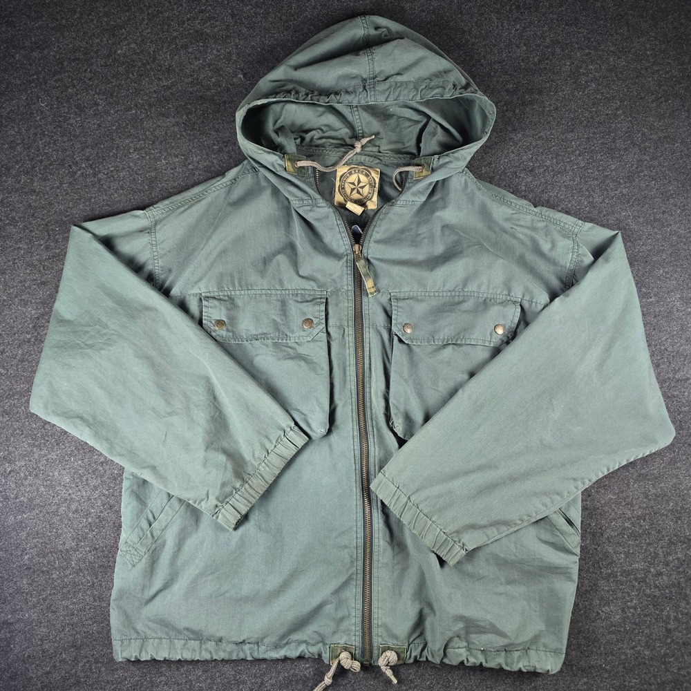 Banana Republic Men's Green Civilian Reserve Hooded Utility Jacket Coat Size L